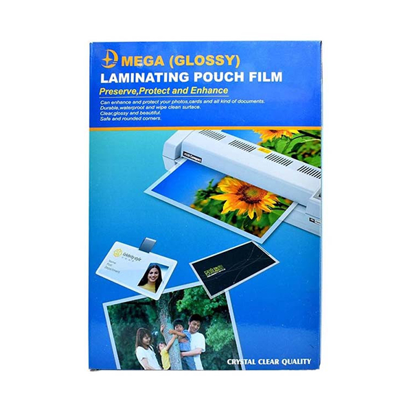 عکس اصلی طلق پرس مگا مدل 125 میکرون سایز A5 بسته 100 برگی